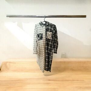 Steve Madden Rae Power Clash Plaid Dress